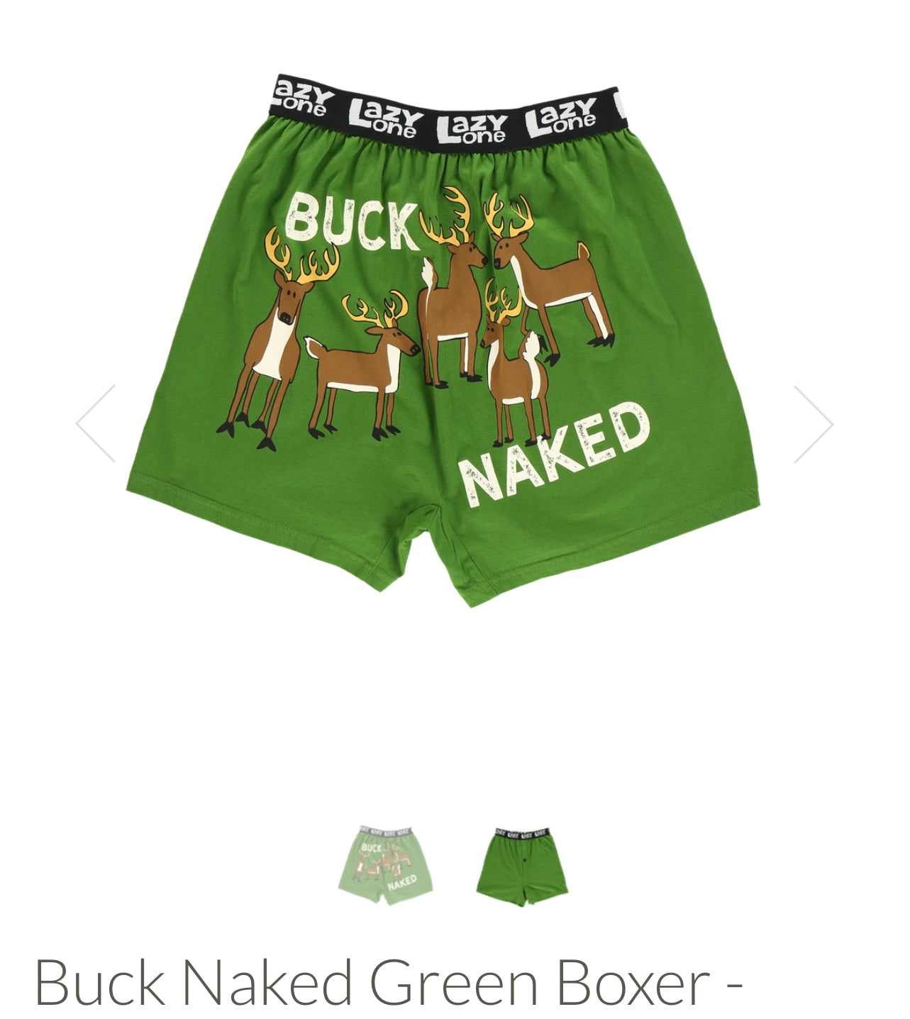 Funny Saying Boxers (Buck Naked)