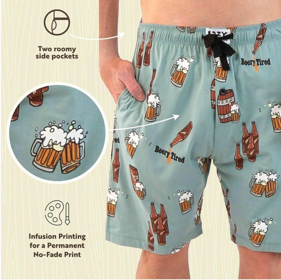 Beery Tired PJ Shorts