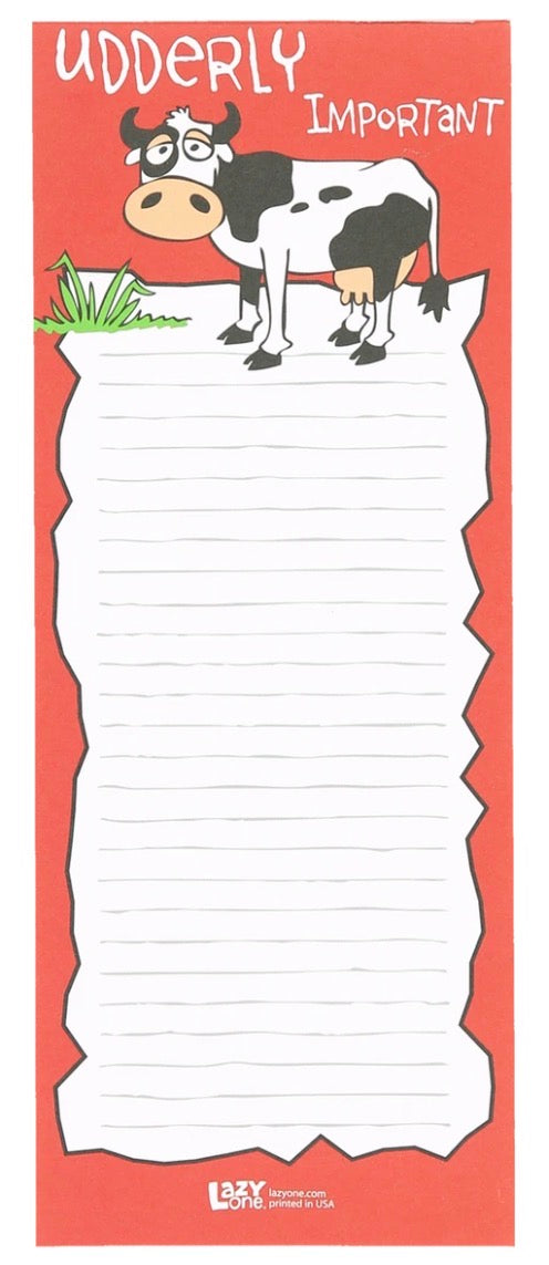 Udderly Important Notepad