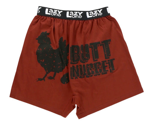 Butt Nugget Men's Rooster Funny Boxer