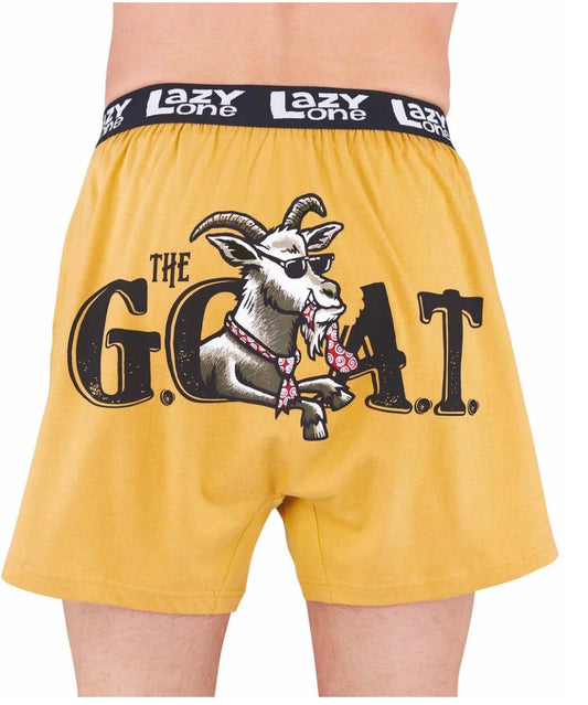 The G.O.A.T Men's Funny Yellow Boxer