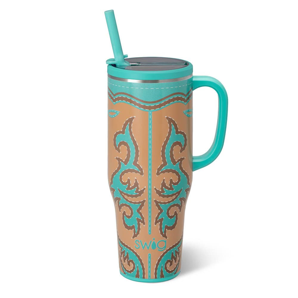 Swig Boot Scootin Turquoise 40oz