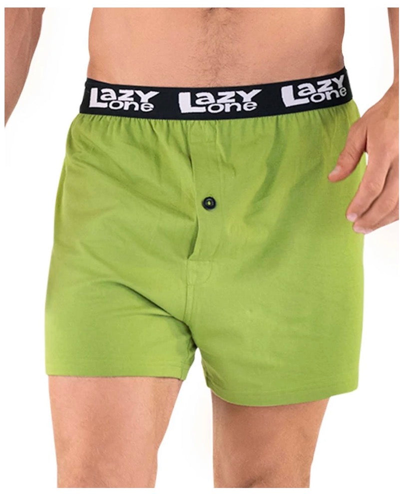 Nice Cheeks Green Men's Squirrel Funny Boxer