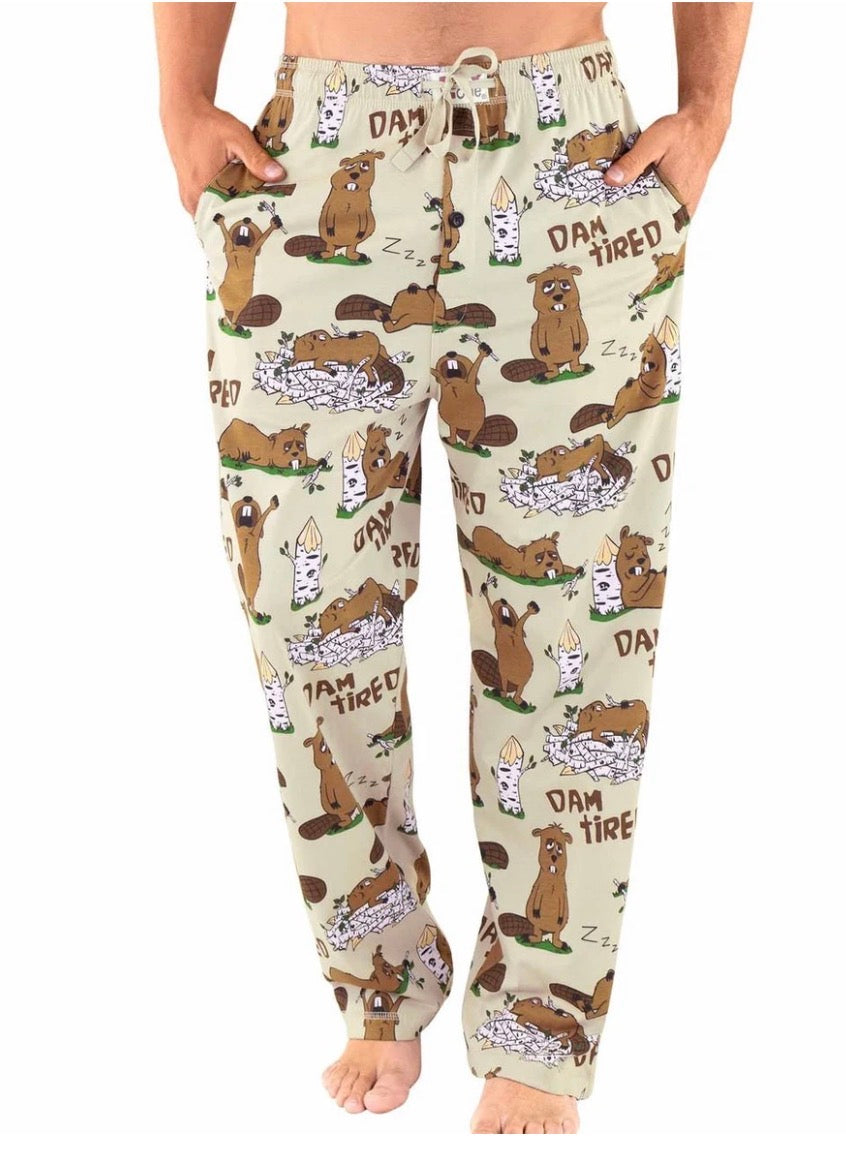 Dam Tired Beaver Men's PJ Pant