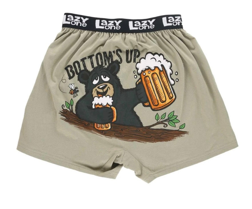 Bottoms Up Tan Men's Funny Boxer