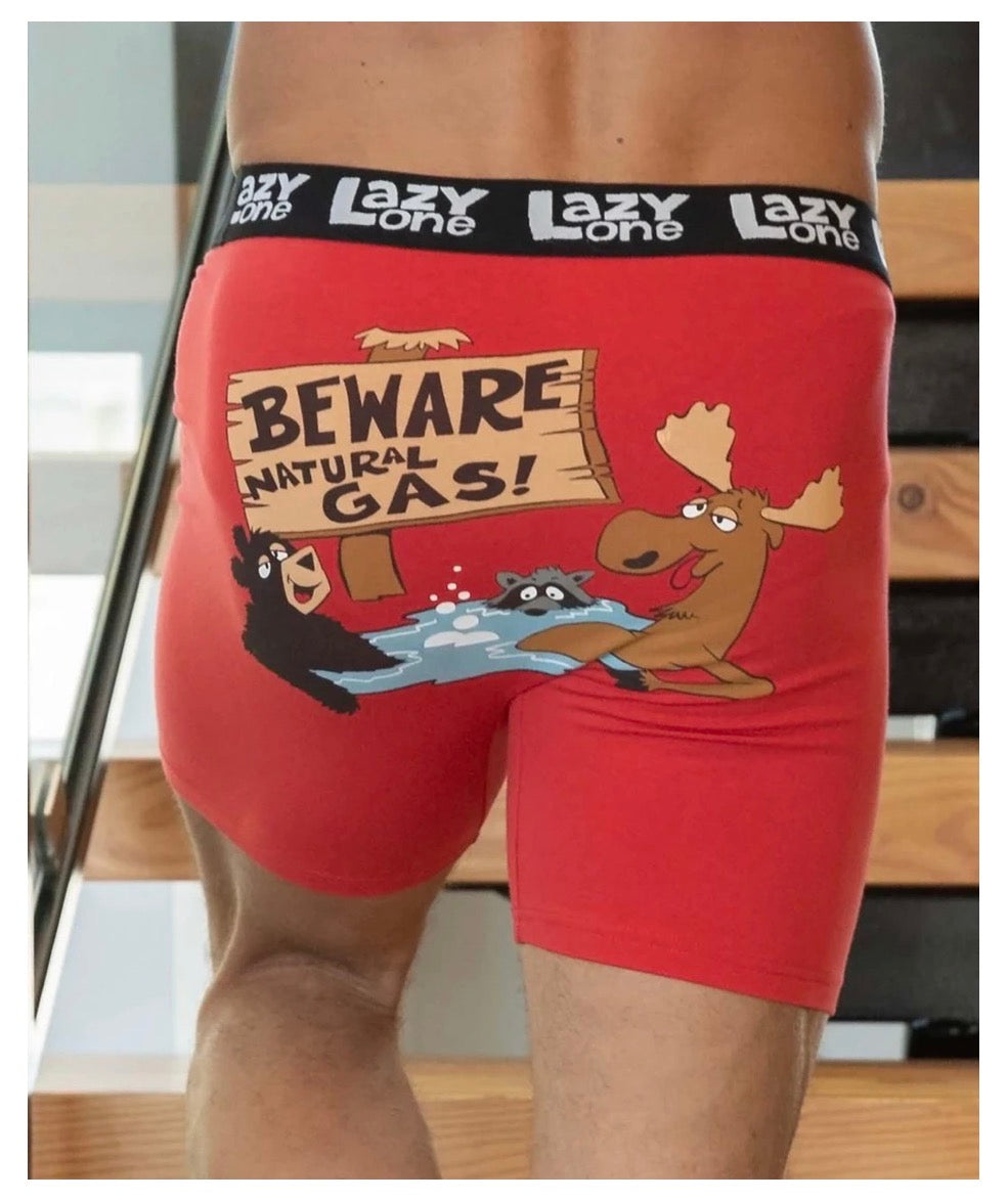 Beware of Natural Gas Men's Boxer Briefs