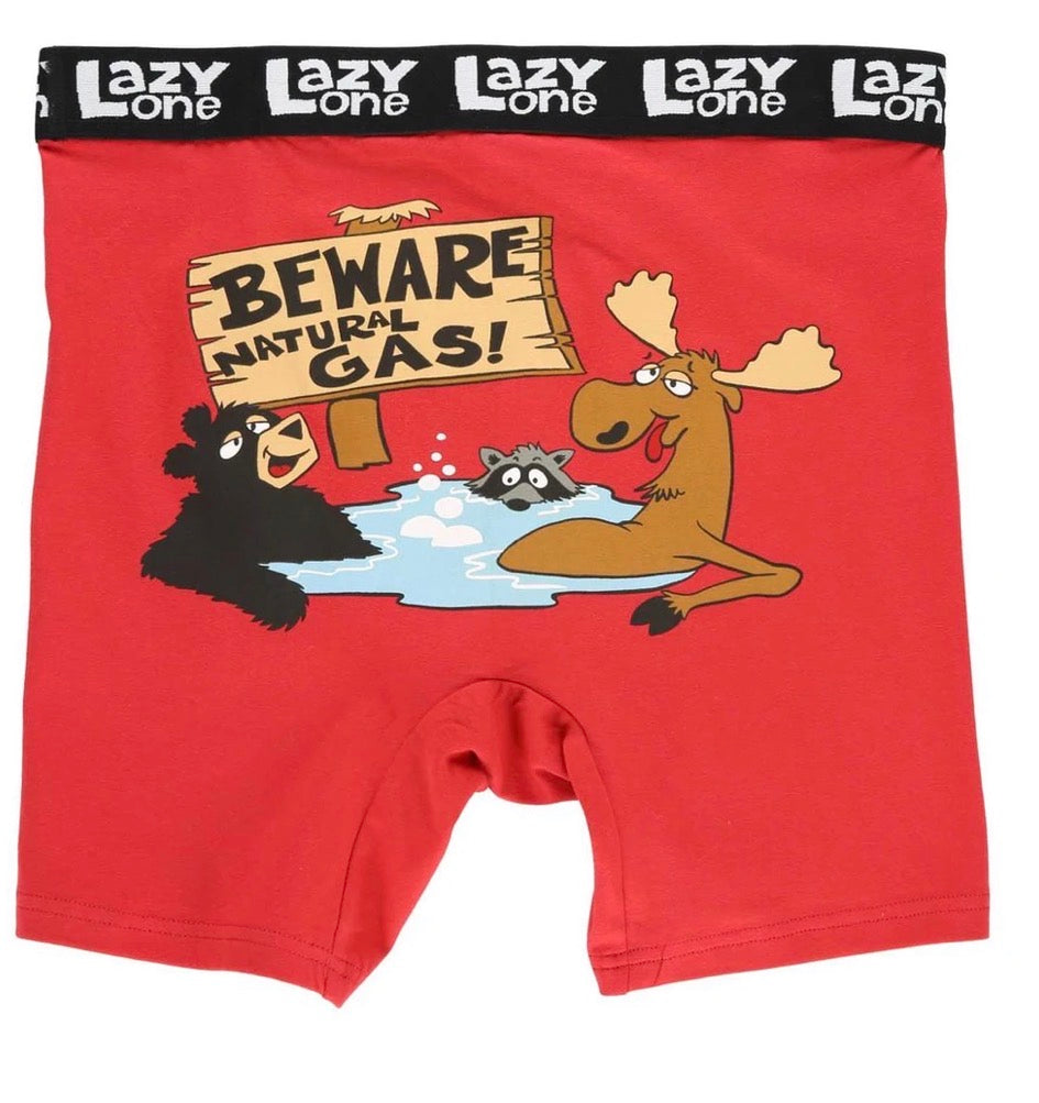 Beware of Natural Gas Men's Boxer Briefs