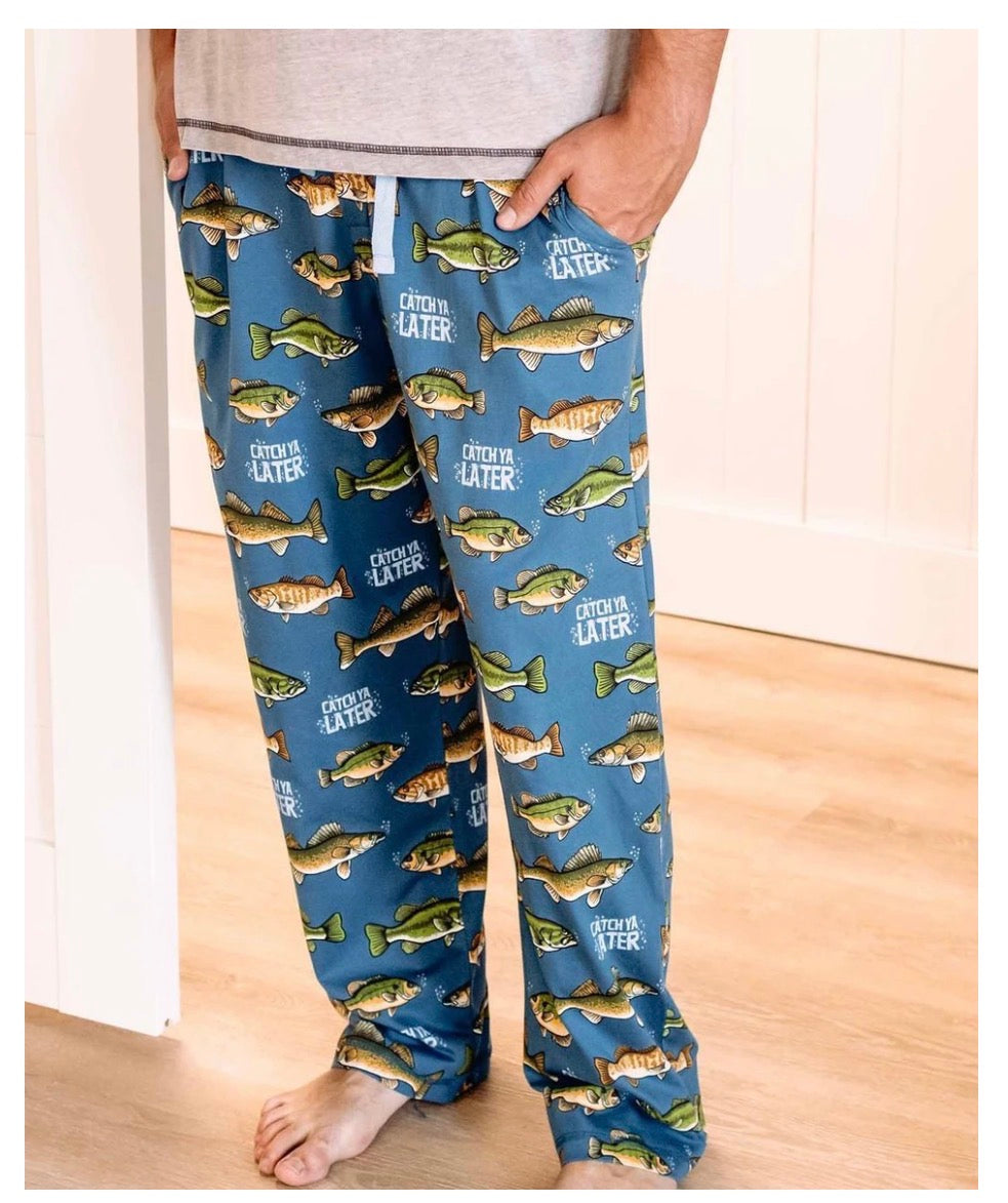 Catch Ya Later Men's Fish PJ Pant