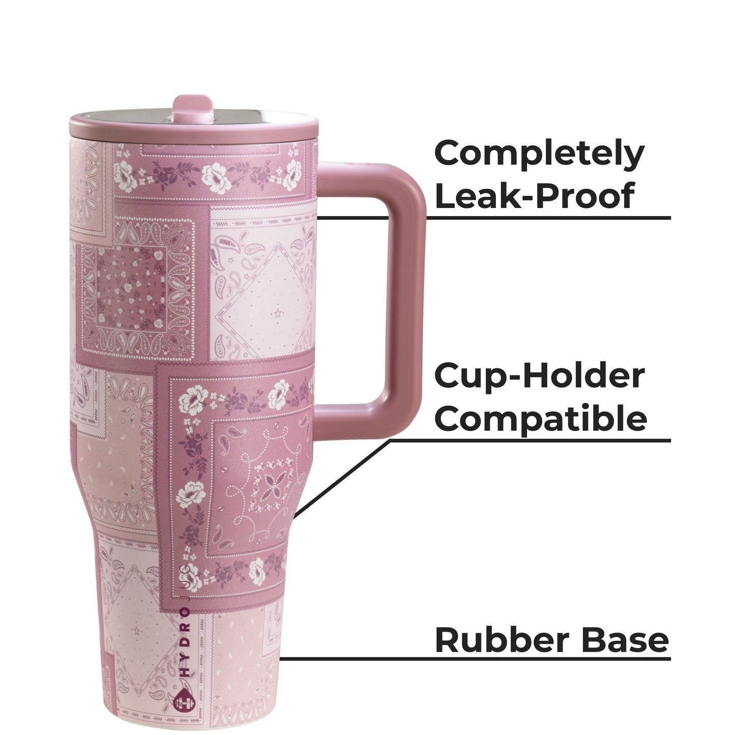 Bandana Hydrojug 40 oz Traveler Tumbler