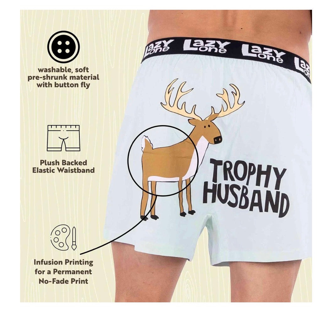 Trophy Husband Men's Funny Boxer