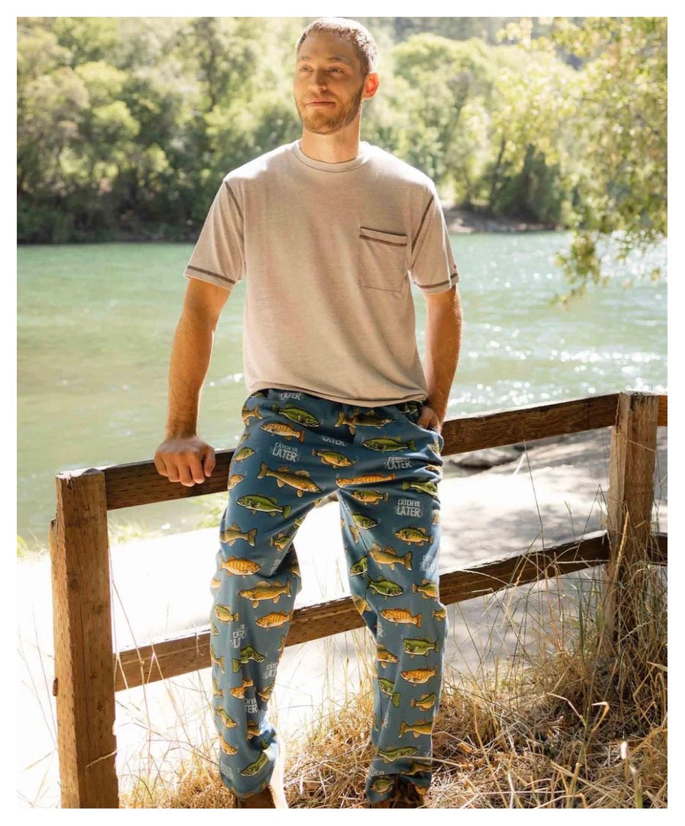 Catch Ya Later Men's Fish PJ Pant