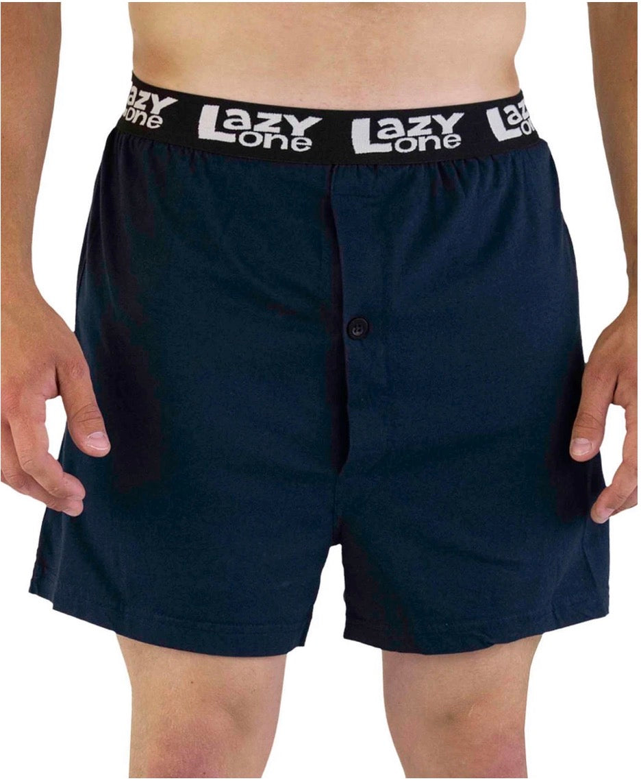 Passing Wind Blue Men's Funny Boxer