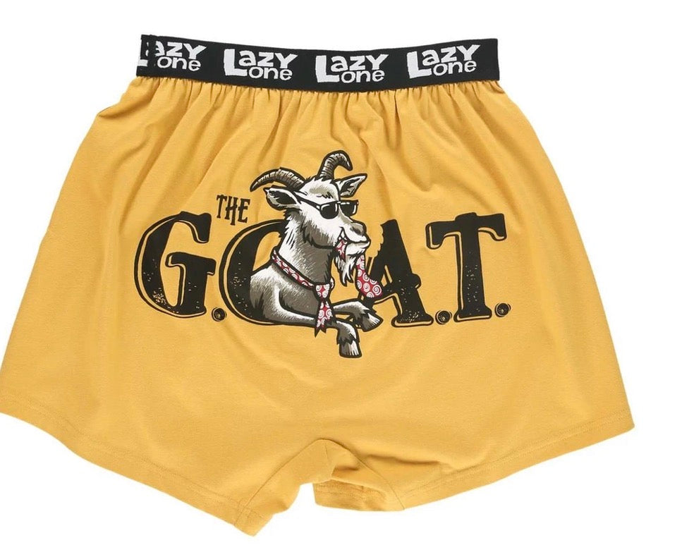 The G.O.A.T Men's Funny Yellow Boxer