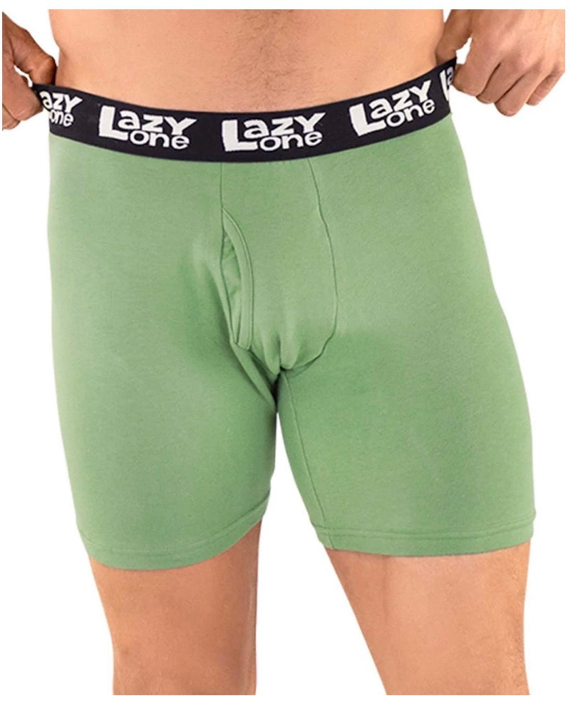 Man-ure Hot Green Men's Cow Boxer Briefs
