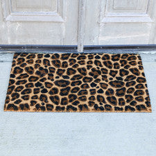 Leopard Coir Door Mat
